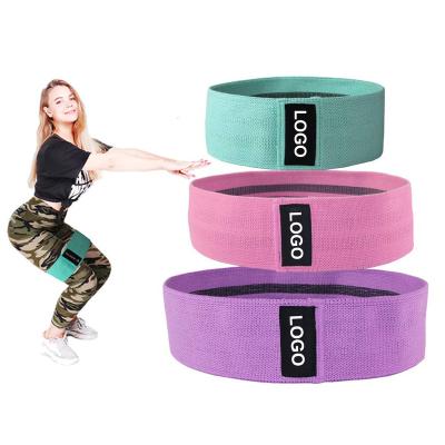 China Durable High Quality Cotton Yoga Strap Training Band Yoga Stretch Band for sale