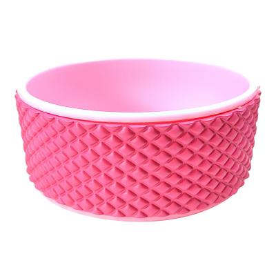 China Customizable Home Use PP And EVA Pilates Ring Fitness 3D Yoga Back Massager Wheel for sale