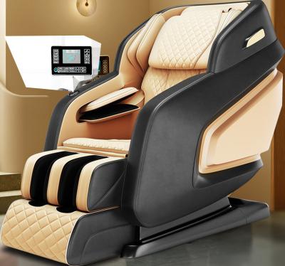 China 2022 Full Body Hot Sale Vibration 4D Weightless Massage Chair Luxury Massage Chair With Black Leather for sale