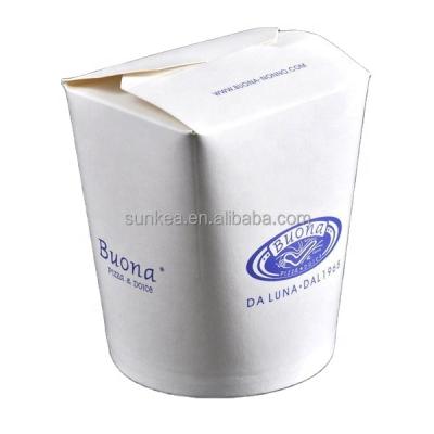 China Disposable 16oz White Grocery Takeout Noodles Curls Soup Rice Cans for sale