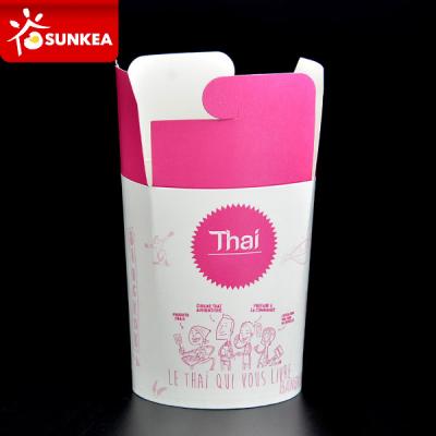 China Custom 26oz Printing Paper Doner Box Disposable Noodle Box Custom Paper Food Box for sale