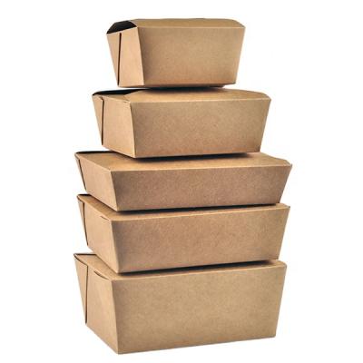 China Disposable Paper Bento Boxes Custom Packaging Paper Packaging Lunch for sale