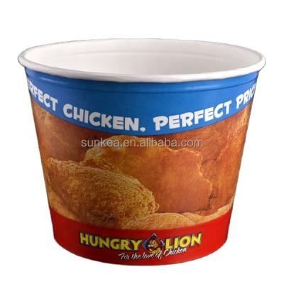 China Disposable 150oz Fried Chicken Disposable Custom Logo Paper Bucket for sale