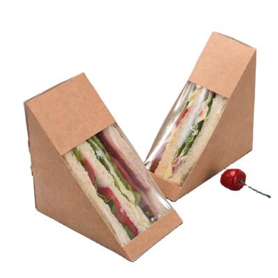 China Sunkea Disposable Paper Bento Sandwich Wedge Box Maker for sale