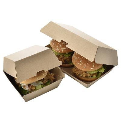 China Sunkea Disposable Eco Friendly Stored Biodegradable Compostable Burger Box Hamburger Food Wrapping Paper for sale