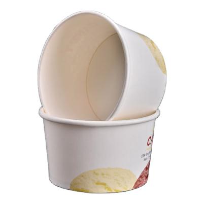 China Disposable Food Grade Dessert Cups Ice Cream Paper Cups Gelato Paper Cups for sale