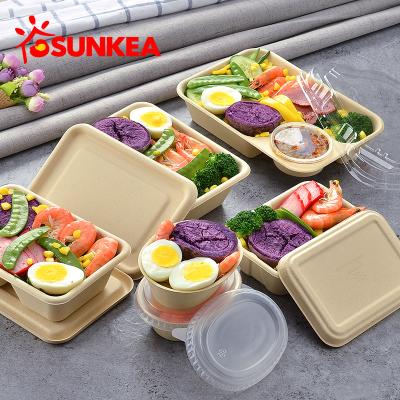 China Sunkea Biodegradable Eco - Friendly Bamboo Fiber Pulp Packaging Box for sale