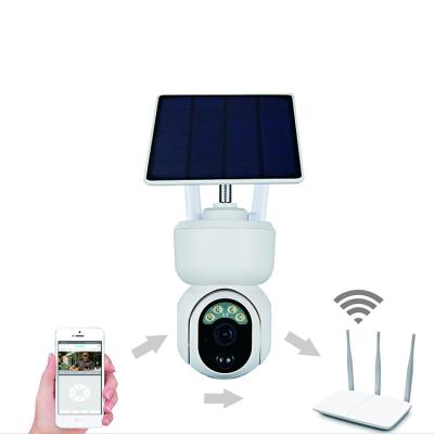 China NIGHT VISION / 4G Smart Wireless WiFi Solar PTZ Camera with PIR AI Motion Detection for Garden Surveillance for sale