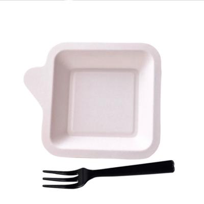 China Food Sugarcane Paper Disposable Compostable Wet Pressing Bagasse Biodegradable Tray Pulp for sale