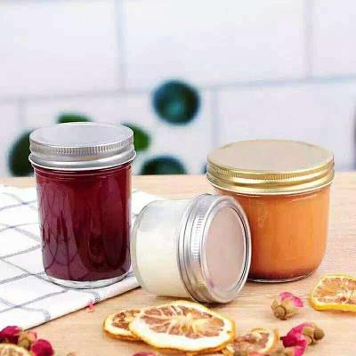 China Glass container stored jars for food/jam/honey /cookies/storage glass jars with lid for sale