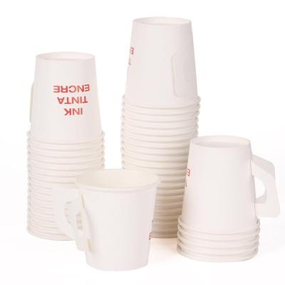 China Recyclable Disposable Paper Cup With Handle , Handle Paper Cup for sale