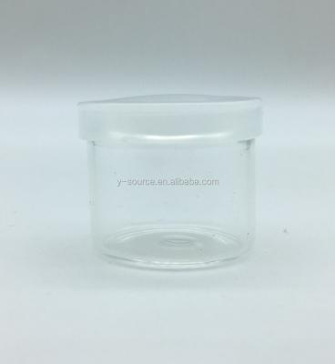 China CBD Oil Packaging 6ml Concentrate Stocked Glass Jars With Purple Silicone Drip Lid for sale