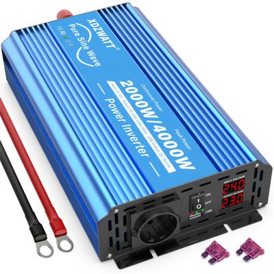 China NEW 1kw 1.5kw 2kw 3kw 12v 24v Remote Pure Sine Wave Power Inverter DC to 220v 230v 240v Outdoor Solar System Inverters for Car 31*18*7.2(cm) for sale