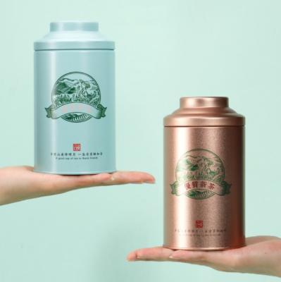 China Food Recycle Wholesale Airtight Raw Tea Stock Tea Box Coffee Storage Double Lid Tea Tins Box Packaging for sale