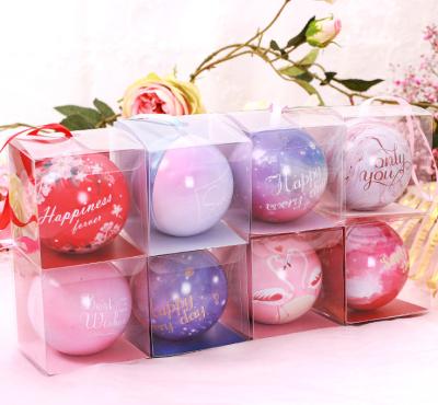 China Recyclable Food Grade Tinplate Christmas Ball Shape Kids Puzzle Tin Box Personalized Ball Wedding Tins Candy Box Box for sale