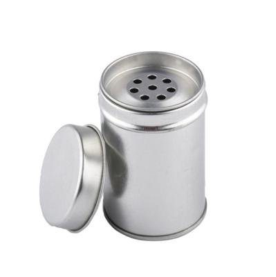 China Wholesale Custom High Quality Aluminum Spice Packaging Food Grade Tins Empty Round Magnetic Kitchen Metal Spice Cans for sale