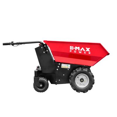 China Farm Machinery CE Approved 500Kg Load Capacity 48V 20AH Self Loading Electric Power Rubber Track Agriculture Small Barrow Mini Dumper for sale