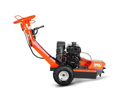 China Portable Split Wood Superfast 15HP Mini Tree Branch Grinder Tree Branch Mower Wood Branch Grinding Machine Stump Grinder Machine for sale