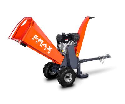 China Flexible K-maxpower 15HP Four Stroke Ducar /Rato Engine Pull Start 120mm Capacity Wood Chipper Shredder Machine for sale