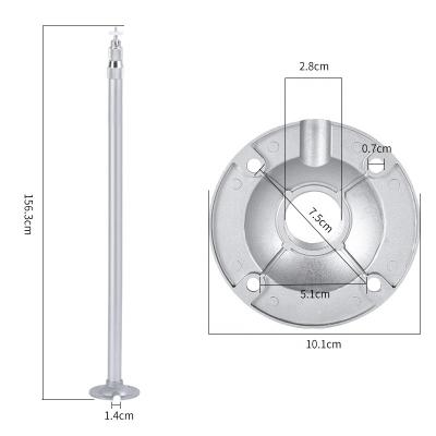 China Best Selling CCTV Security System Adjustable Pole Mount Aluminum Alloy Hanging Bracket For CCTV for sale