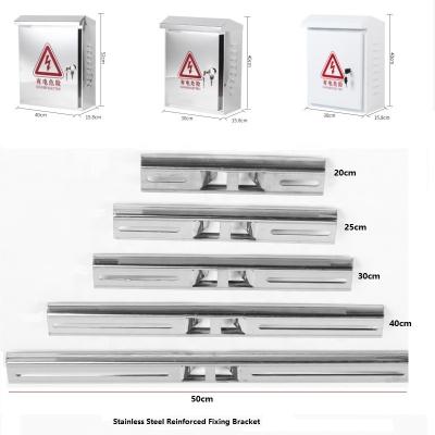 China CCTV Bracket Manufacturer Stainless Steel CCTV (Used for Waterproof Box) Reinforced Pole Mount Bracket Security Camera and Electric Pole Brackets for sale