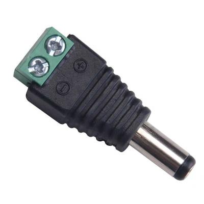 China Eletric Products DC Male and Female Monitor Camera Power Adapter Plug Screw DC Connector DC Power Supply Free Soldering Cable for sale