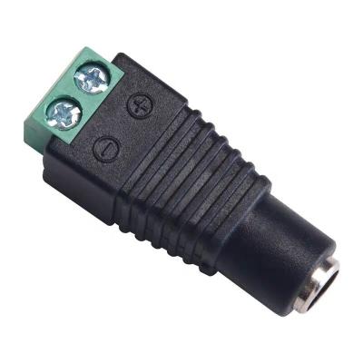 China Electronic Products DC Connector Jack Socket Male And LED Female Adapter For Solderless CCTV Power Convert LED Strip Connection for sale