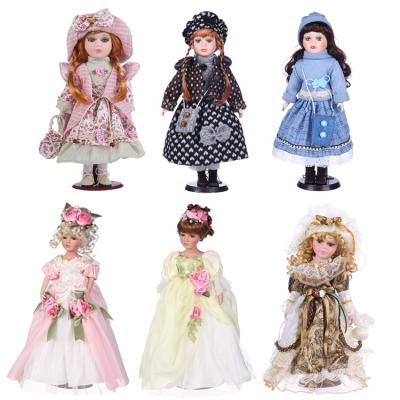 China Various Umbrella Style 12/16/18 Inch Girl Doll Porcelain Victorian Doll for sale