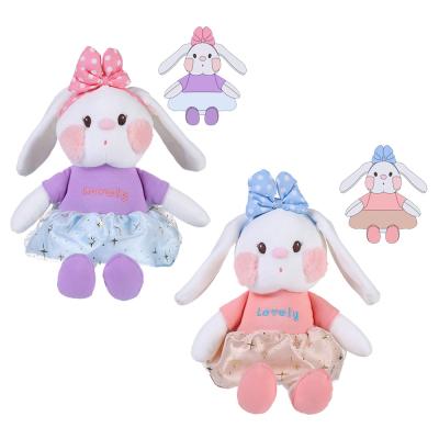 China Simple Custom Stuffed Plush Customize Custom Stuffed Plush Bunny Soft Animal Toys Design Plush Toys for sale