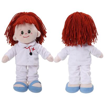 China DIY LOW MOQ Custom soft plush toy doll 25 cm fashion handmade plush boy doll mascot TOY for sale