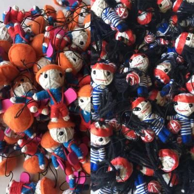 China Toy Wholesale cartoon mini toy small voodoo doll keychain logo cheap promotion custom handmade plush toy voodoo toys for sale