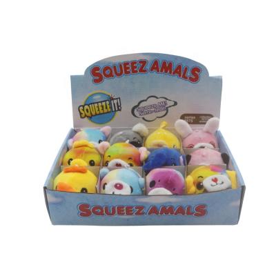 China Gift and Play Toys 7cm Mini Cheap Kids Plush Ball Wholesale Various Kawaii Effort Release Water Ball Animal Toys for sale