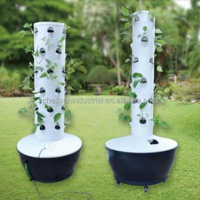 China FarmsHome use hydroponics system vertical garden tower indoor vegetable garden towergarden aeroponics system for sale