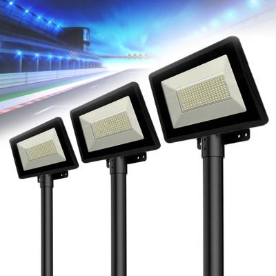 China High Quality Black Sports Stadiums 220v 50w 100w 150w 200w Security Baseball Stadium Led Outdoor Flood Light for sale