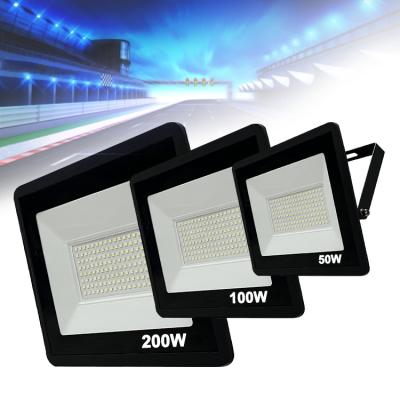 China Sports best selling 220v 50w 100w 150w 200w ip65 stadium security high power black flood light for sale