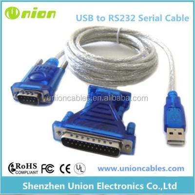 China Digital Camera Serial DB9 to USB Serial Port DB25 to USB RS232 Adapter Cable for sale