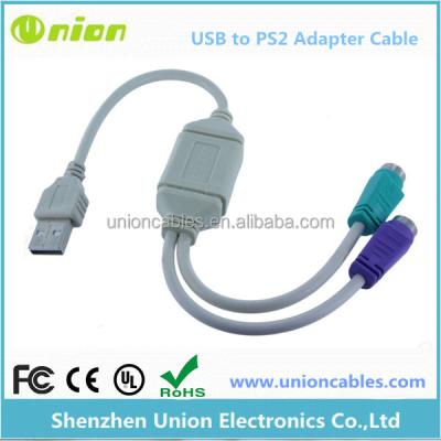 China COMPUTER USB to PS/2 PS2 MOUSE KEYBOARD CONVERTER CABLE ADAPTERble Keyboard Mouse Adapter Converter for sale