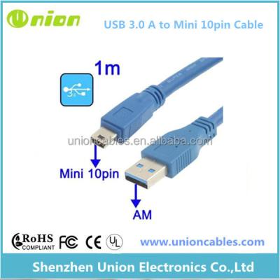 China 3AM MP3/MP4 Player Super High Speed ​​USB To Mini 10pin Cable Adapter for sale