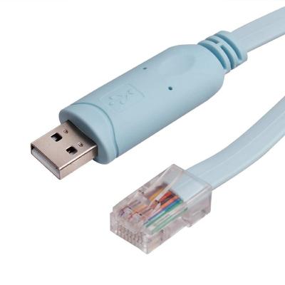 China Router FTDI USB to Serial/RS232 RJ45 Console Rollover Cable for sale