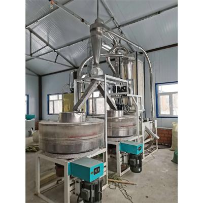 China China supplier low price mini stone flour mill wheat milling machine plant for sale Te koop