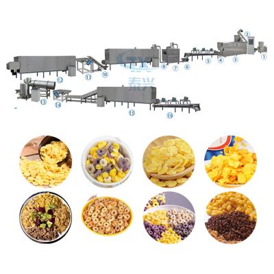 China Small scale corn flake cereal machine de fabrication corns flakes for sale