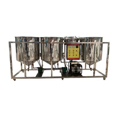 China Stainless steel edible cooking vegetable oil refining machine for sale