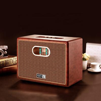 China Retro Classic BT5.0 USB Tooths Alats 160W Vintage Blue WiFi Speaker Wireless High Fidelity Electronic Tube Speaker System Display for sale