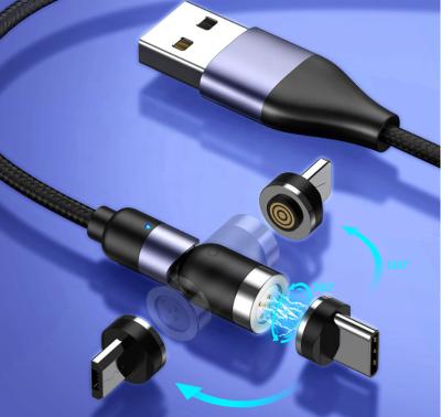 China MP3/MP4 Player 2020 New High Quality 360 Degree Magnetic Charging Cables Fast Charging Mobile Phone for sale