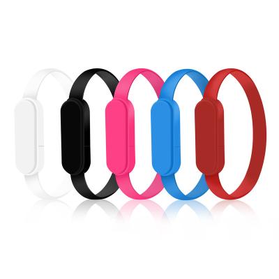 China MP3/MP4 Player Micro USB Charging Cables, Fashion Band Wristband Data Line for Android Micro USB and IOS Mobile Devices for sale