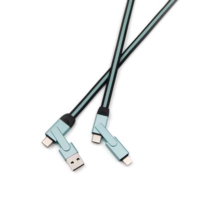 China New Model MP3/MP4 Player Multi-Purpose 6-in-1 Cable with Lightning/Type-C/Micro-USB Connectors for Phones, All in One Charger Cable for sale