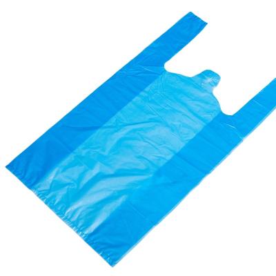 China Barrier Vest Carrier Supermarket Plastic Bag Bags Wholesale Shopping Bag PE for sale