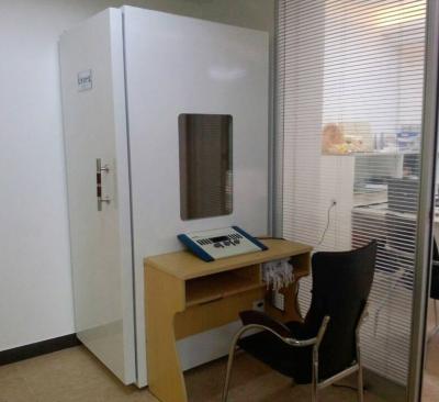 China Used For Hearing Examination Movable Assembled Soundproof Booth Used With Audiometer For Hearing Examination In Clinic for sale