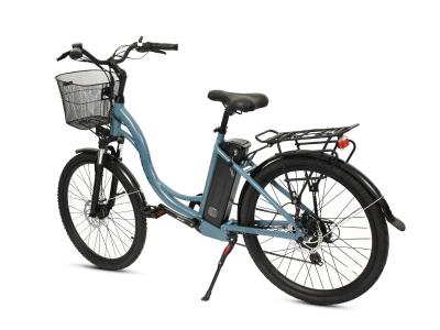 China 26'' Electric Assist Road Bike , Step Thru Step Over Frames E Bike For Adults for sale