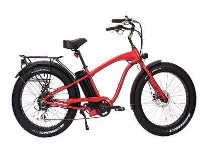 China 500W Retro Fat Tire Electric Bike 26 Inch Shimano Derailleur system for sale